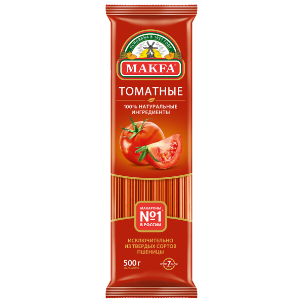 Вермишель длинная томатная 0.5кг фото 1